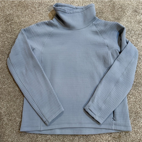 Lululemon Waffle-Knit Funnel-Neck Long-Sleeve Shirt Sweater size 6 Outdoor - Picture 6 of 8